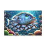 Our DFS Ocean Fish Brood wall art image and canvas