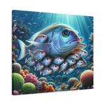 Our DFS Ocean Fish Brood wall art image and canvas