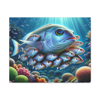 Our DFS Ocean Fish Brood wall art image and canvas