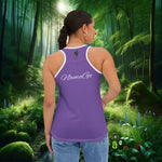 Our DFS NamaStay then NamaGo Racerback Tee and Custom Design, white trim