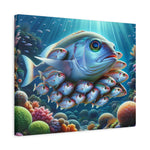 Our DFS Ocean Fish Brood wall art image and canvas