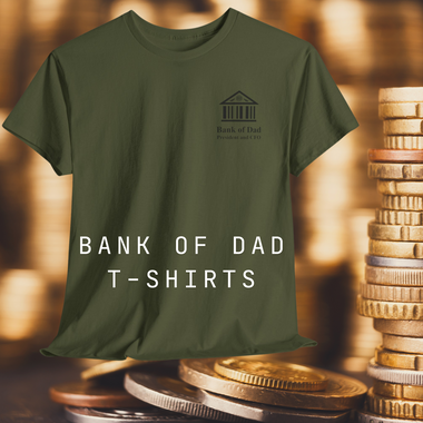 The DFS Bank of Dad - Proud Father of the Pilot T-shirts for sale