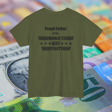 The DFS Bank of Dad - Proud Father of the Pilot T-shirts for sale