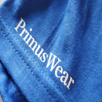 Our Primus Wear logo on our Cotton tee marking its custom made quality