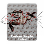 Zombie Fish Apocalypse Sherpa Blanket The Mutton Snapper