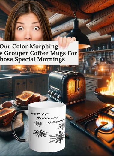 an image of a kitchen scene with a burning breakfast and dfs color morphing coffee mug